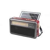 Přenosné 3pásmové solární rádio X-BASS šedé