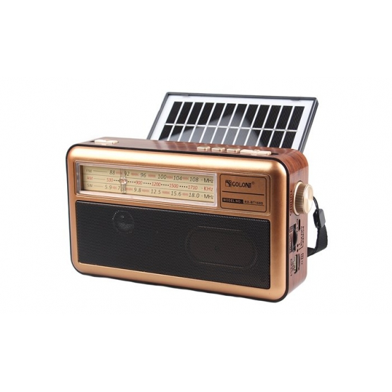 Přenosné 3pásmové solární rádio X-BASS žluté