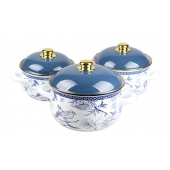 6-dílná sada smaltovaných hrnců ZL-8726