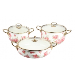 6-dílná sada smaltovaných hrnců ZL-8727