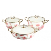 6-dílná sada smaltovaných hrnců ZL-8727