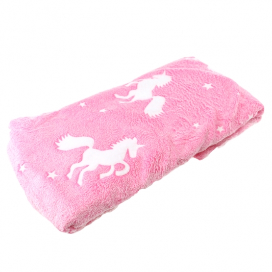 Svítící deka růžová 