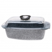 Hliníkový pekáč 5,5l šedý mramor