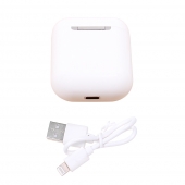 Sluchátka i12 TWS a dobíjecí box bílá