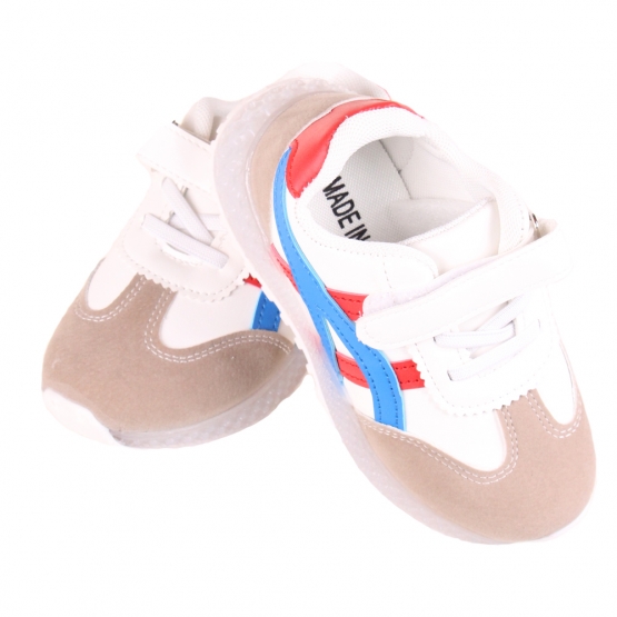 Dětské tenisky svítící se špičkou modročervené var.2