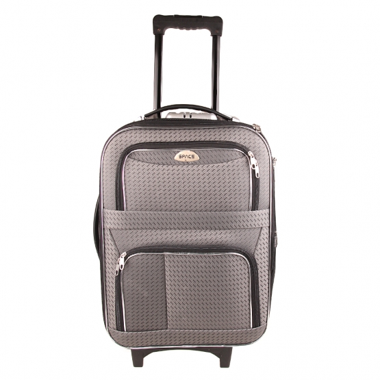 Sada 3 látkových kufrů šedá 1