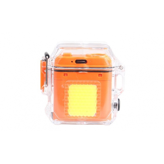 Elektrický spirálový zapalovač oranžový