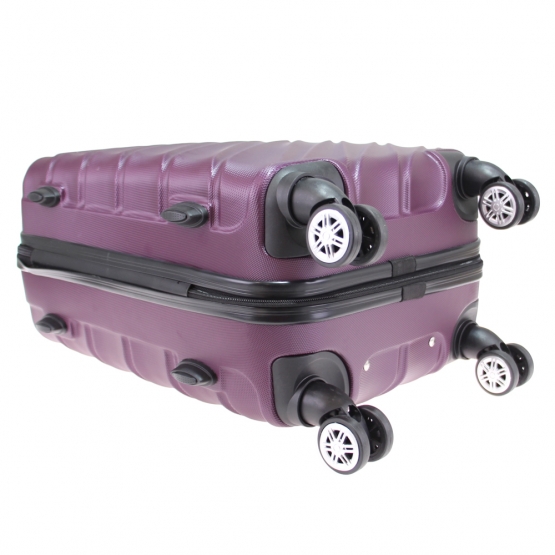 Sada 3 kufrů skořepinových LA3 vínová