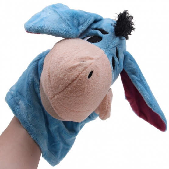 Plyšový maňásek na ruku oslík