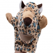 Plyšový maňásek na ruku leopard