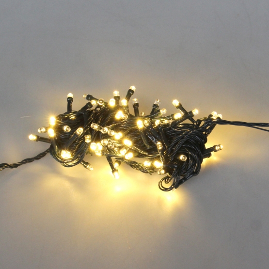 Vánoční LED světelný řetěz 8 m žlutý