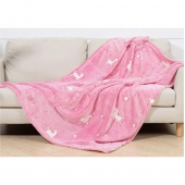 Svítící deka růžová 