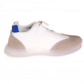 Dětské tenisky svítící se špičkou pruhy modré