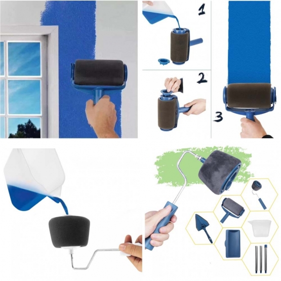 Plnící malířské válečky šedá