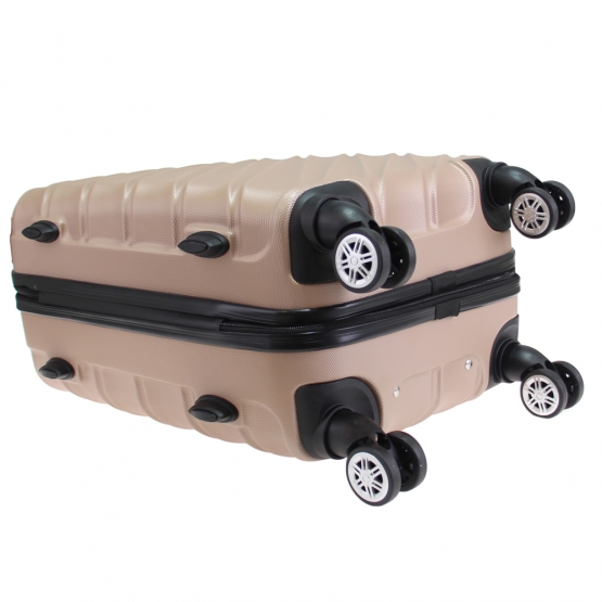 Sada 3 kufrů skořepinových LA3 béžová