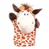 Plyšový maňásek na ruku žirafa