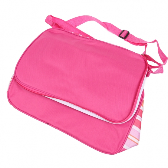 Maxi termotaška pruhovaná růžová 21 l