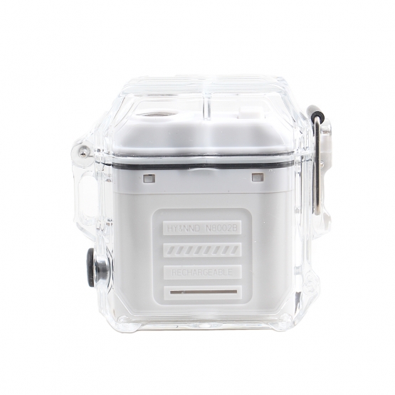 Elektrický spirálový zapalovač bílý