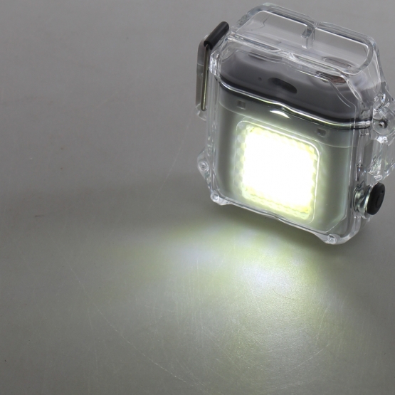 Elektrický spirálový zapalovač bílý