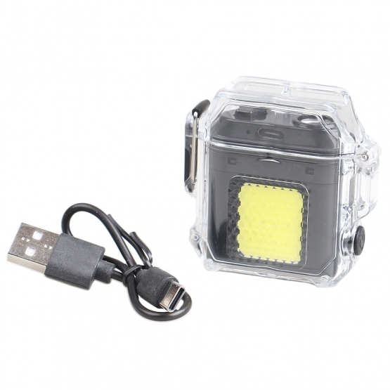 Elektrický spirálový zapalovač černý