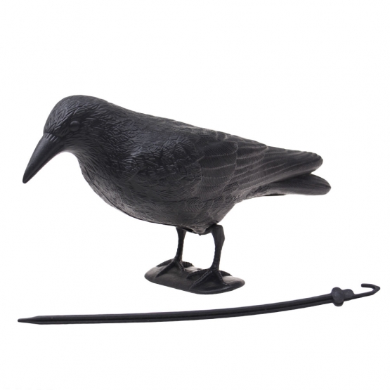 Maketa havrana na plašení ptáků