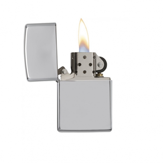 Benzínový zapalovač stříbrný