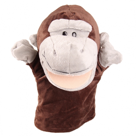 Plyšový maňásek na ruku gorila