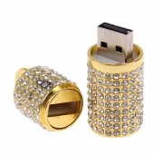 Flash disk USB 8 GB - válec zlatá
