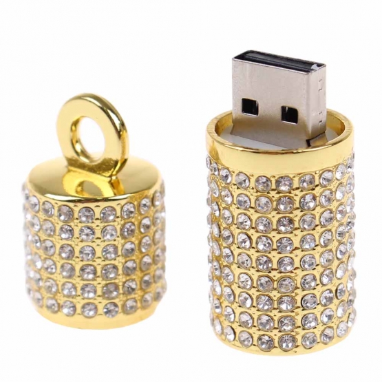 Flash disk USB 8 GB - válec zlatá