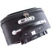 Sada 3 látkových kufrů černá 1