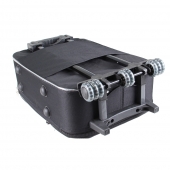 Sada 3 látkových kufrů černá 1