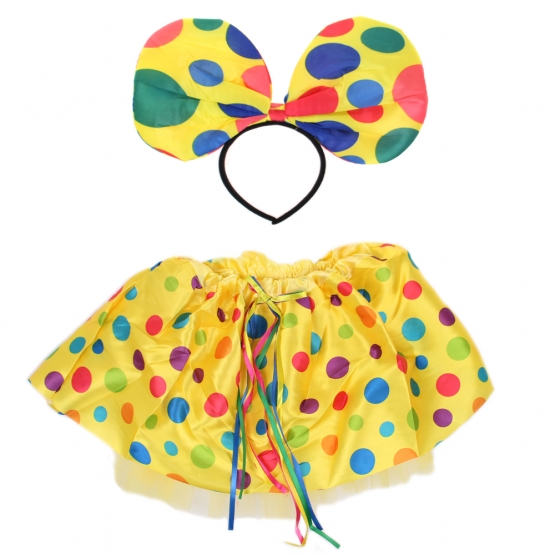 Kostým žlutý s puntíky