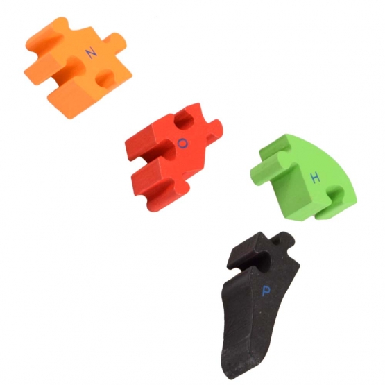 Vzdělávací dřevěné puzzle králíček s mrkví