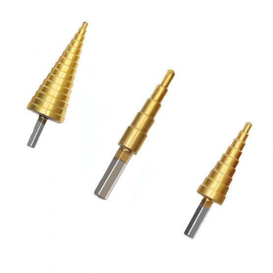 Sada kónických vrtáků 3 ks