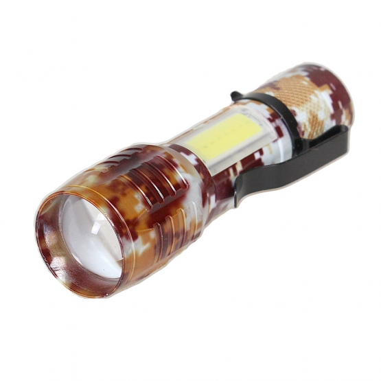 USB svítilna se zoomem maskáčová