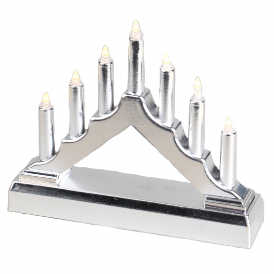 Vánoční svícen stříbrný