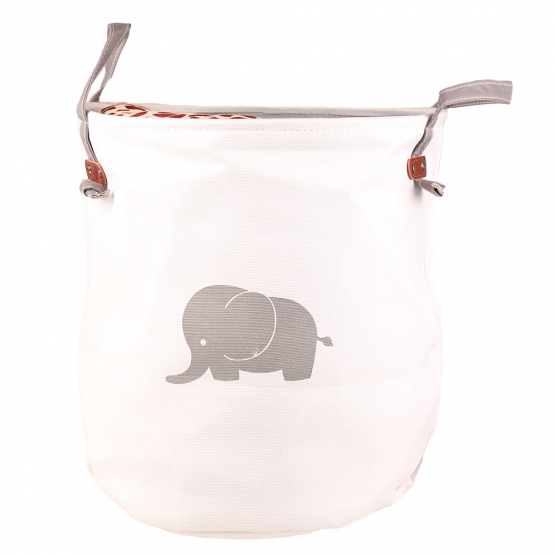 Koš na prádlo bílý slůně