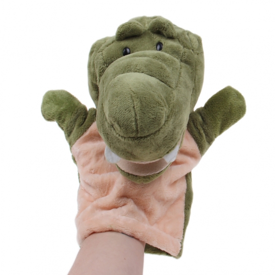 Plyšový maňásek na ruku krokodýl