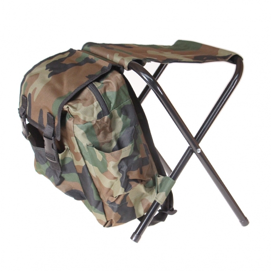 Turistické skládací křeslo s batohem