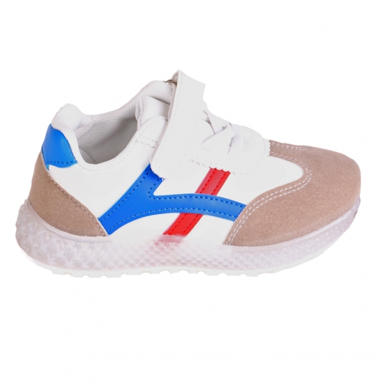 Dětské tenisky svítící se špičkou modročervené var.1