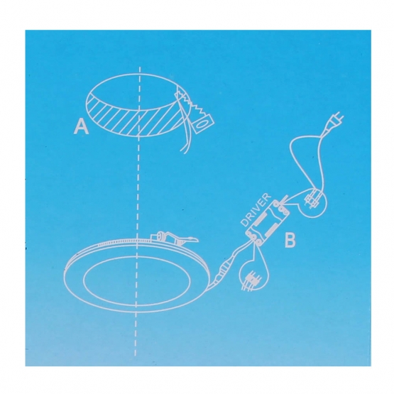 LED panel vestavný 18 W