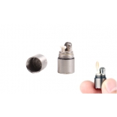 Mini benzínový zapalovač stříbrný