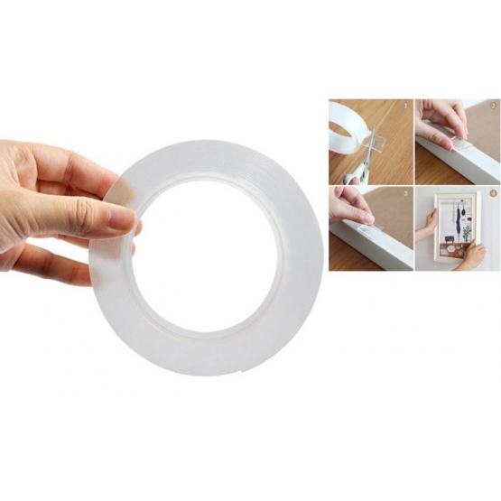 Oboustranná omyvatelná lepící páska 3 m