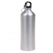 Lahev na vodu s karabinou stříbrná