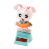 Solární tančící dekorace králíček bílý