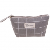 Kosmetická taška Handmade šedá kostka