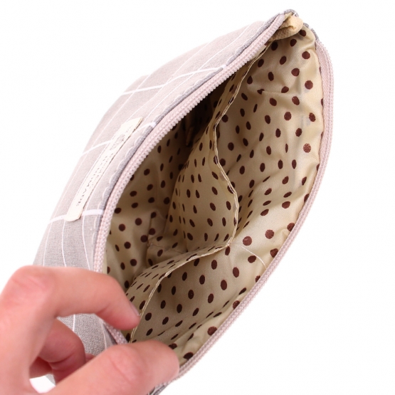 Kosmetická taška Handmade šedá kostka