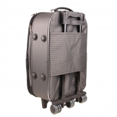 Sada 3 látkových kufrů šedá 3