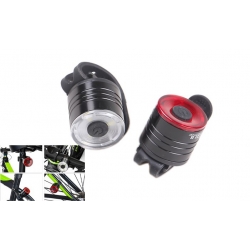 Sada 2 LED silikonových světel na kolo