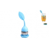 Silikonové sítko na čaj ve tvaru lístku